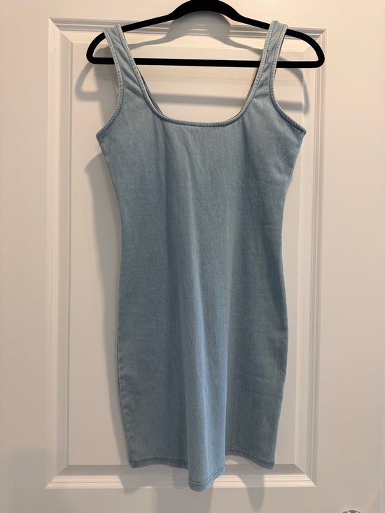 Good American Dresses & Skirts - Good American Light Blue Denim Tank Dress